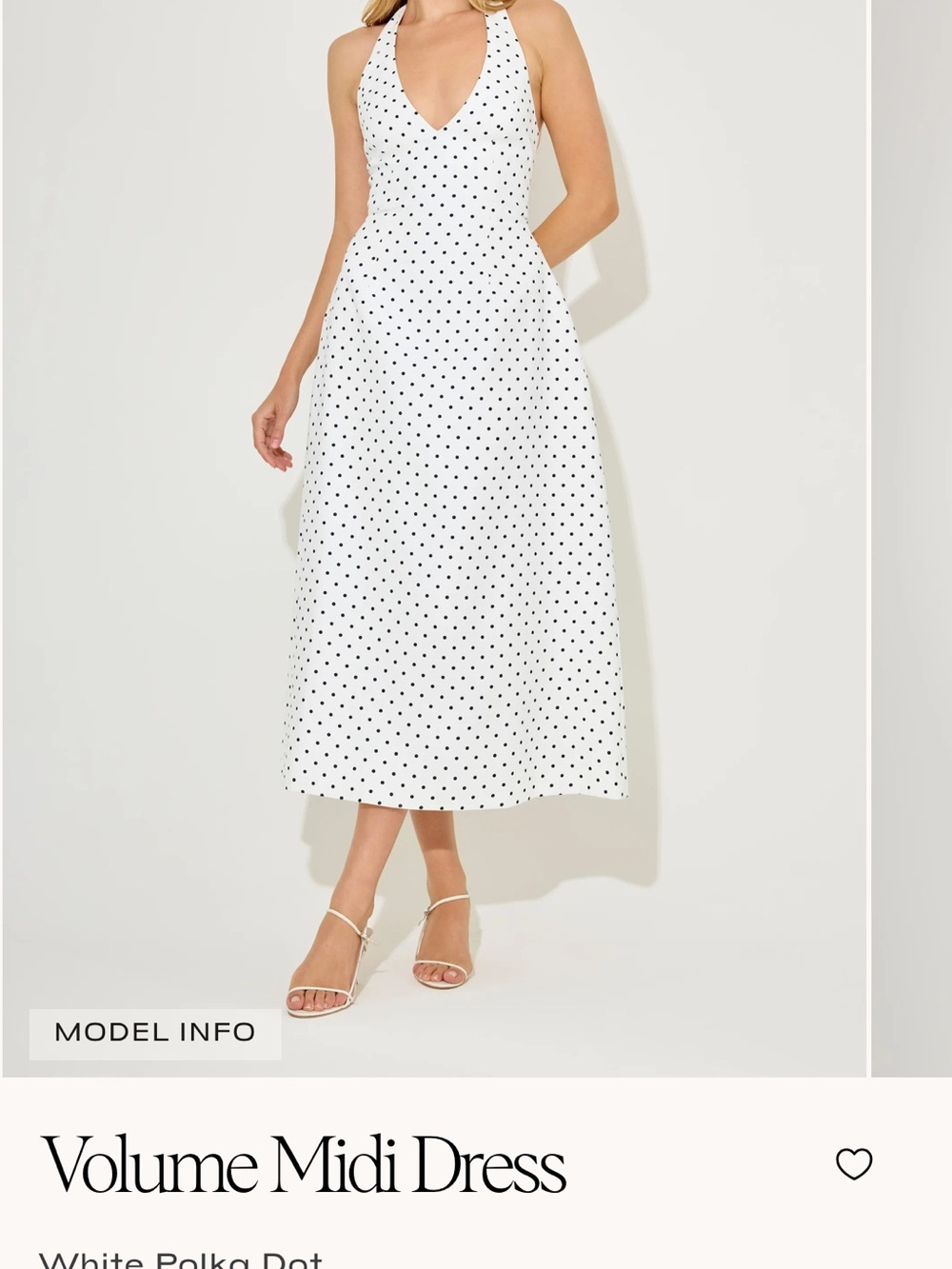 Odd Muse London Halter Polka Dot Midi Dress